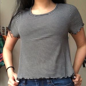 Black and white t shirt